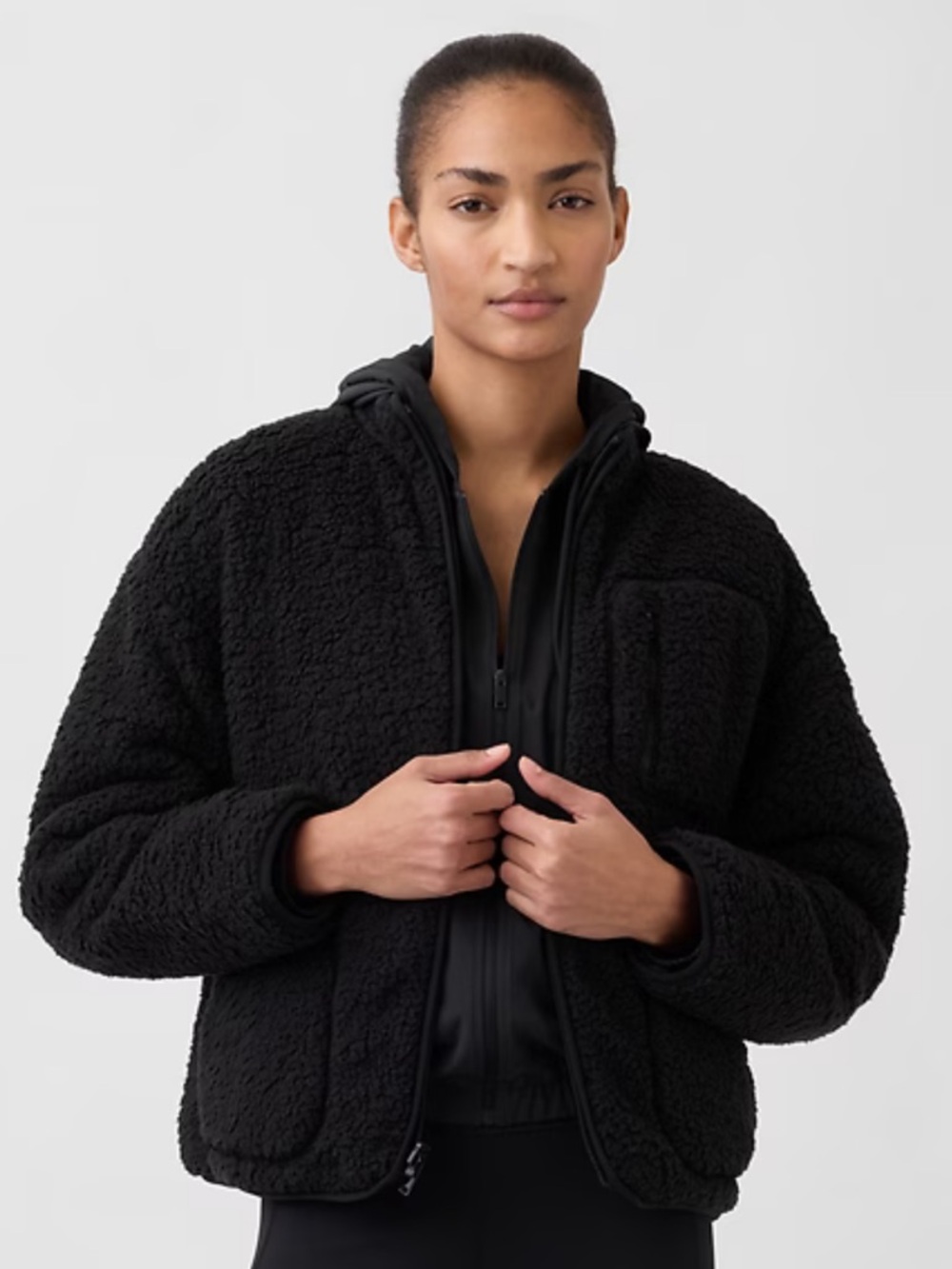 Gap Fit Reversible Fleece Jacket - Women
